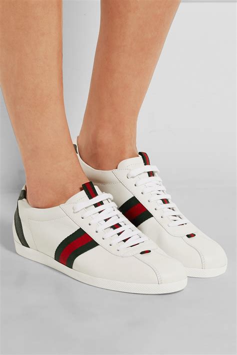 Womens Gucci white Leather Ace Sneakers 